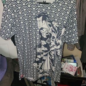 All over print samurai t shirt
